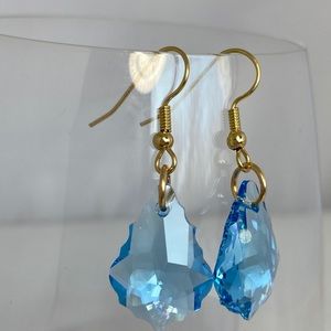 Rhema Jewels Swarovski Aquamarine Crystal Earring